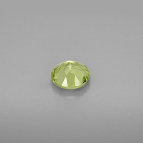 Péridot vert naturelle coupe roude, 0,82 ct, VS