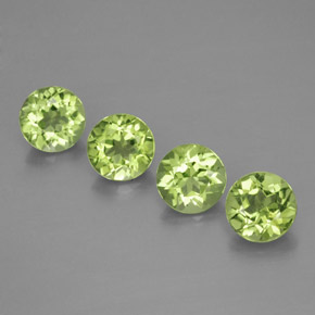 Achetez naturel ct Vert éclatant Péridot gems, Coupe roude, En provenance Chine chez GemSelect. En stock, livraison internationale!