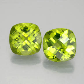 Achetez naturel ct vert péridot gems, coupe coussin, en provenance chine chez gemselect. en stock, livraison internationale!