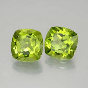 Achetez naturel ct vert péridot gems, coupe coussin, en provenance chine chez gemselect. en stock, livraison internationale!
