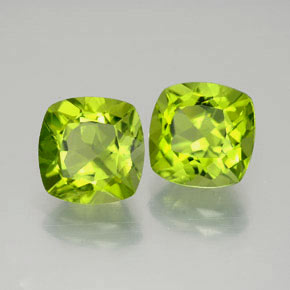 Achetez naturel ct vert péridot gems, coupe coussin, en provenance chine chez gemselect. en stock, livraison internationale!