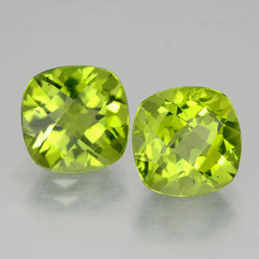 Achetez naturel ct vert péridot gems, coupe coussin, en provenance chine chez gemselect. en stock, livraison internationale!