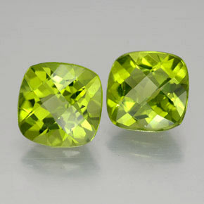 Achetez naturel ct vert péridot gems, coupe coussin, en provenance chine chez gemselect. en stock, livraison internationale!
