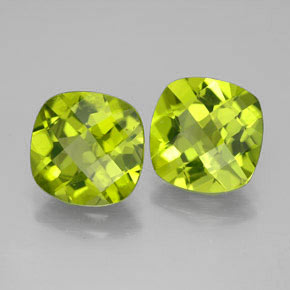 Achetez naturel ct vert péridot gems, coupe coussin, en provenance chine chez gemselect. en stock, livraison internationale!