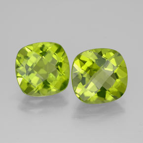 Achetez naturel ct vert péridot gems, coupe coussin, en provenance chine chez gemselect. en stock, livraison internationale!