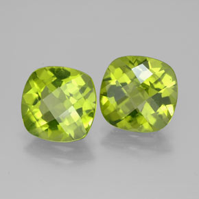 Achetez naturel ct vert péridot gems, coupe coussin, en provenance chine chez gemselect. en stock, livraison internationale!