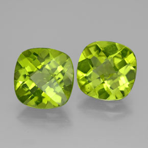 Achetez naturel ct vert péridot gems, coupe coussin, en provenance chine chez gemselect. en stock, livraison internationale!