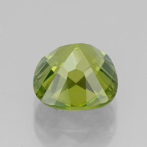 Péridot vert naturelle coupe coussin, 2,42 ct, VS