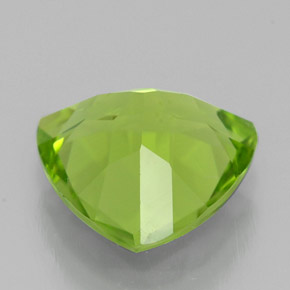 Péridot vert naturelle trillion, 2,45 ct, VS