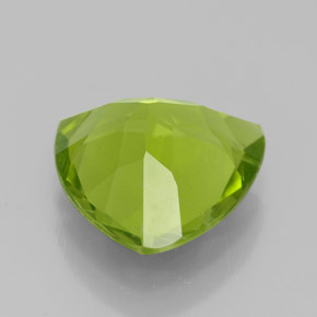 Péridot vert naturelle trillion, 3,07 ct, VS-SI