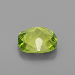 Péridot vert naturelle coupe coussin, 1,90 ct, VVS-VS