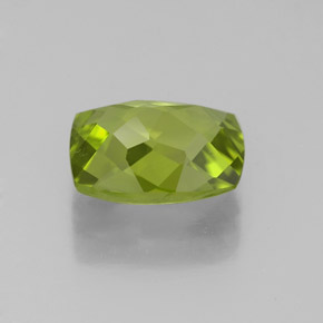 Péridot vert naturelle coupe coussin, 2,50 ct, VS