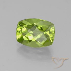Péridot Vert vif et léger naturelle Coussin, 2.38 ct, VS