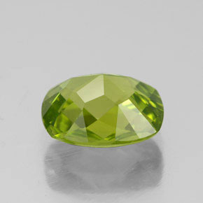 Péridot vert naturelle coupe coussin, 2,82 ct, VVS-VS