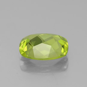 Péridot vert naturelle coupe coussin, 1,95 ct, VVS-VS