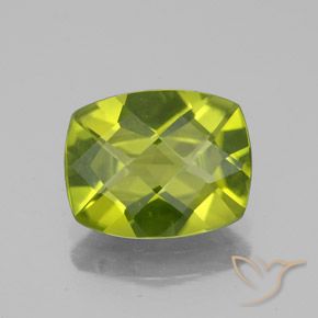 2.54ct Naturel Vert éclatant Péridot, Coussin, VS