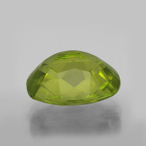 Péridot Vert éclatant naturelle Coupe coussin, 2.94 ct, VS