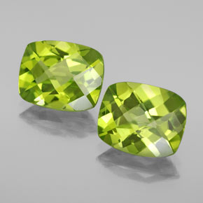 Achetez naturel ct vert péridot gems, coupe coussin, en provenance chine chez gemselect. en stock, livraison internationale!