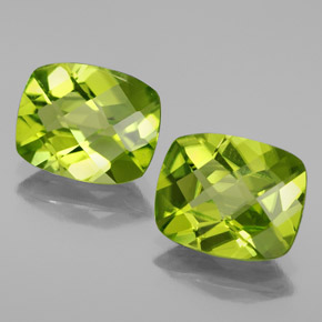 Achetez naturel ct vert péridot gems, coupe coussin, en provenance chine chez gemselect. en stock, livraison internationale!