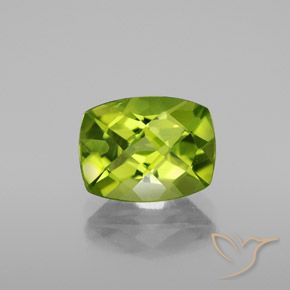 2.84ct Naturel Vert éclatant Péridot, Coussin, VS-SI