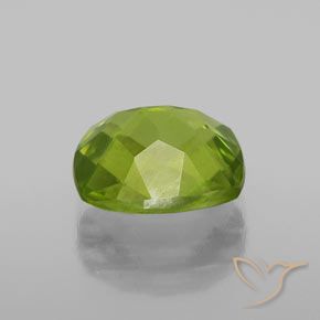 Péridot Vert éclatant naturelle Coussin, 2.50 ct, VS-SI