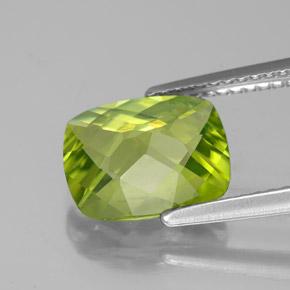 Péridot vert naturelle coupe coussin, 2,73 ct, VS-SI
