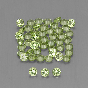 Achetez naturel ct vert péridot gems, coupe roude, en provenance chine chez gemselect. en stock, livraison internationale!