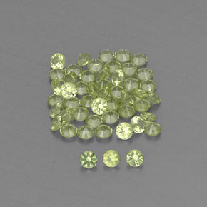 Achetez naturel ct vert péridot gems, coupe roude, en provenance chine chez gemselect. en stock, livraison internationale!