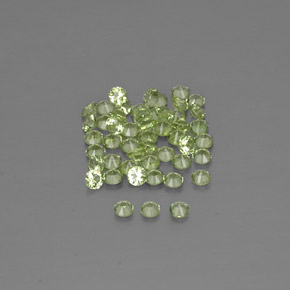 Achetez naturel ct vert péridot gems, coupe roude, en provenance chine chez gemselect. en stock, livraison internationale!