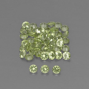 Achetez naturel 1,46ct vert péridot gems, coupe roude, en provenance chine chez gemselect. en stock, livraison internationale!