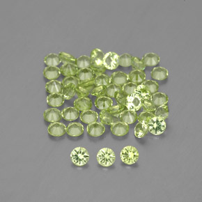 Achetez naturel ct vert péridot gems, coupe roude, en provenance chine chez gemselect. en stock, livraison internationale!