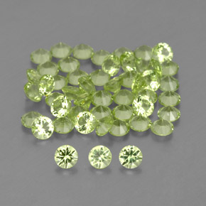 Achetez naturel ct vert péridot gems, coupe roude, en provenance chine chez gemselect. en stock, livraison internationale!