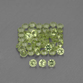 Achetez naturel ct vert péridot gems, coupe roude, en provenance chine chez gemselect. en stock, livraison internationale!