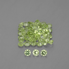 Achetez naturel 1,48ct vert péridot gems, coupe roude, en provenance chine chez gemselect. en stock, livraison internationale!