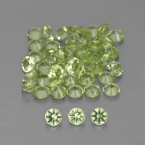 Achetez naturel ct vert péridot gems, coupe roude, en provenance chine chez gemselect. en stock, livraison internationale!
