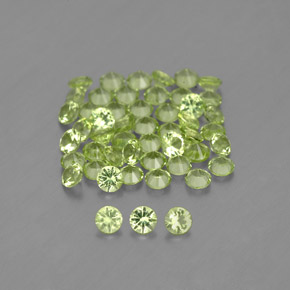 Achetez naturel ct vert péridot gems, coupe roude, en provenance chine chez gemselect. en stock, livraison internationale!
