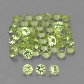 Achetez naturel ct vert péridot gems, coupe roude, en provenance chine chez gemselect. en stock, livraison internationale!