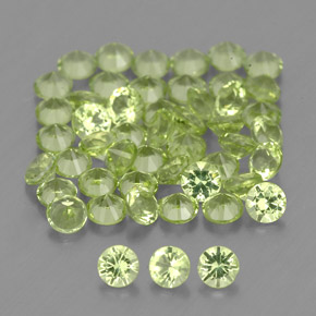 Achetez naturel ct vert péridot gems, coupe roude, en provenance chine chez gemselect. en stock, livraison internationale!