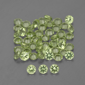 Achetez naturel 1,54ct vert péridot gems, coupe roude, en provenance chine chez gemselect. en stock, livraison internationale!