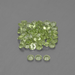 Achetez naturel ct vert péridot gems, coupe roude, en provenance chine chez gemselect. en stock, livraison internationale!