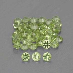 Achetez naturel ct vert péridot gems, coupe roude, en provenance chine chez gemselect. en stock, livraison internationale!