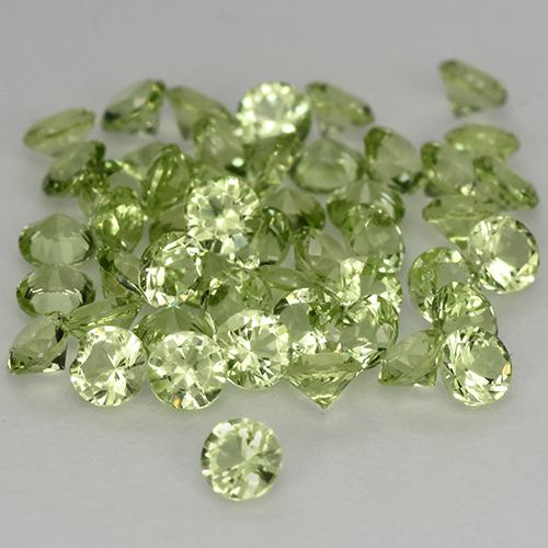Achetez naturel 1,47ct vert péridot gems, coupe roude, en provenance chine chez gemselect. en stock, livraison internationale!