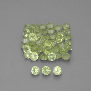 Achetez naturel 1,48ct vert péridot gems, coupe roude, en provenance chine chez gemselect. en stock, livraison internationale!
