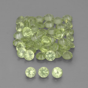 Achetez naturel 1,48ct vert péridot gems, coupe roude, en provenance chine chez gemselect. en stock, livraison internationale!