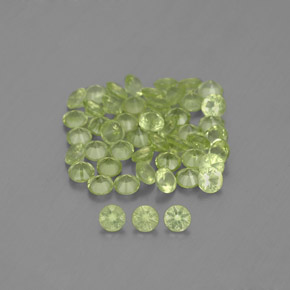 Achetez naturel 1,47ct vert péridot gems, coupe roude, en provenance chine chez gemselect. en stock, livraison internationale!