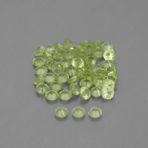 Achetez naturel 1,47ct vert péridot gems, coupe roude, en provenance chine chez gemselect. en stock, livraison internationale!