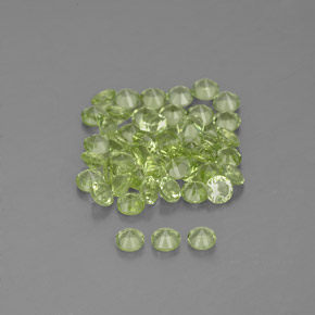 Achetez naturel 1,47ct vert péridot gems, coupe roude, en provenance chine chez gemselect. en stock, livraison internationale!