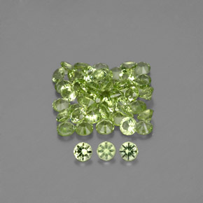 Achetez naturel ct vert péridot gems, coupe roude, en provenance chine chez gemselect. en stock, livraison internationale!