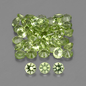 Achetez naturel ct vert péridot gems, coupe roude, en provenance chine chez gemselect. en stock, livraison internationale!
