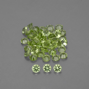 Achetez naturel ct vert péridot gems, coupe roude, en provenance chine chez gemselect. en stock, livraison internationale!